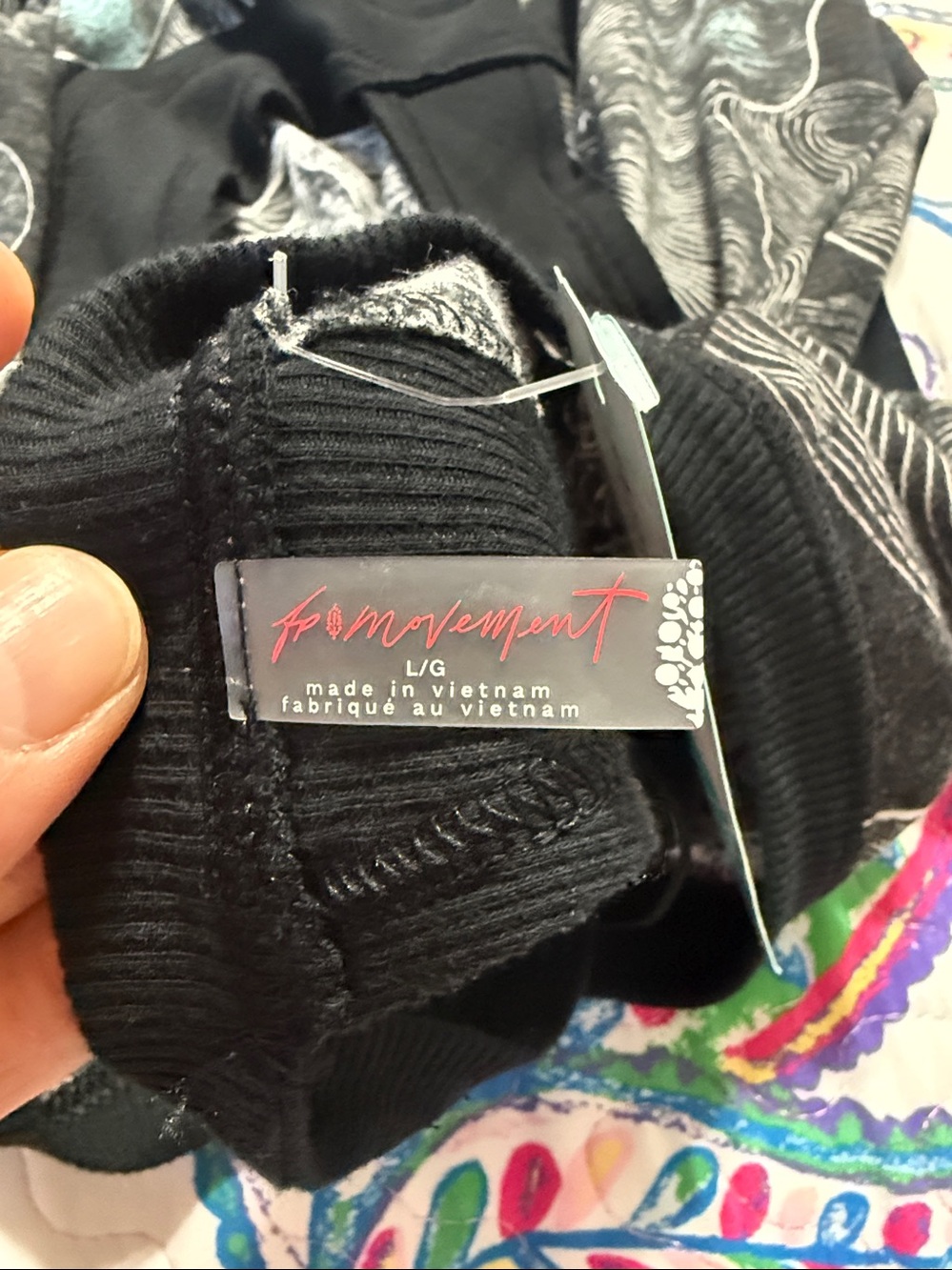 FP Movement My Time Printed Tee Open Back Exercise Size: L - Picture 6 of 8